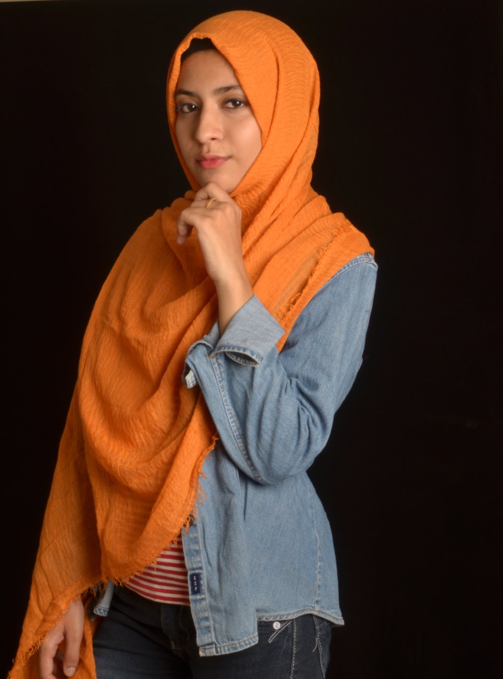 Carrot Crinkle/Wrinkle Hijab