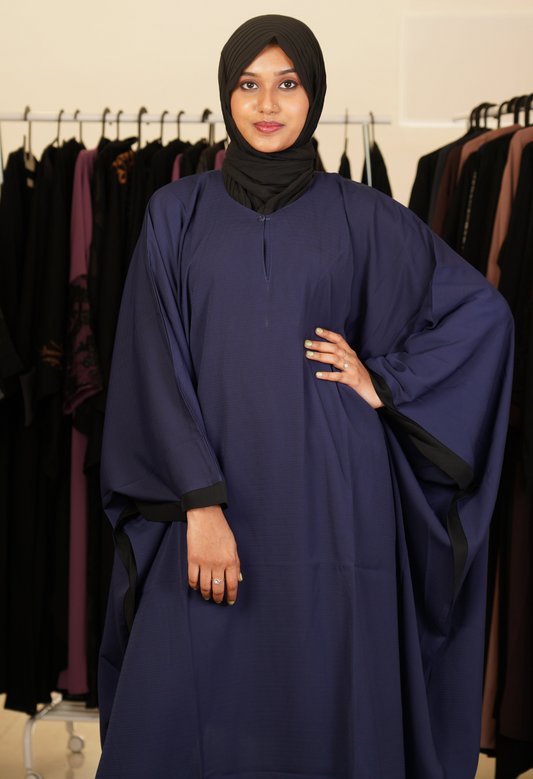 Navy Blue Kaftaan Abaya